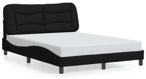 Giroletto Senza Materasso Nero 140x190 Cm İn Tessuto /