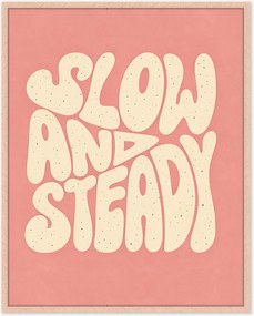 Stampa digitale incorniciata fatta a mano Slow & Steady