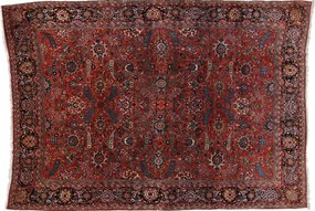 Sarouk Tappeto 270 x 380 Blu (Iran) Annodato A Mano