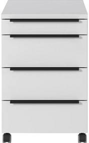 Armadietto grigio chiaro su ruote 42x63x60 cm Mailand – Germania