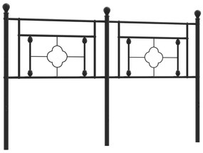 Testiera in metallo nero 150 cm