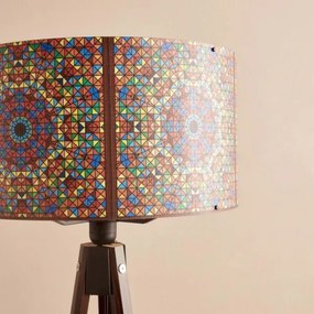 Lampada da terra AYD 1xE27/40W/230V marrone/multicolore