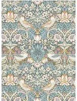 Clarke & Clarke Tapete Strawberry Thief - Slate/ Blush