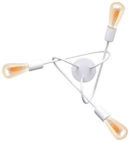 Lampadario a soffitto per bambini OXFORD 3xE27/15W/230V bianco