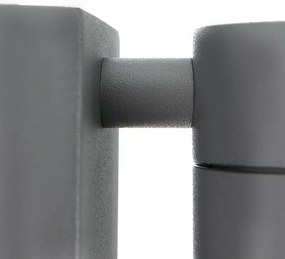 Lampada da parete per esterni antracite IP44 con sensore crepuscolare - Solo