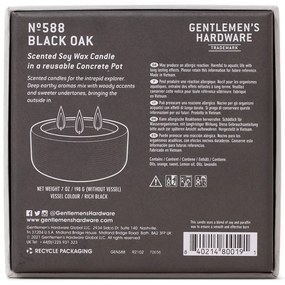 Candela di soia profumata tempo di combustione 40 h Black Oak - Gentlemen's Hardware