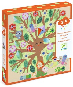 Gioco creativo - collage in feltro morbido - alberi delle quattro stagioni