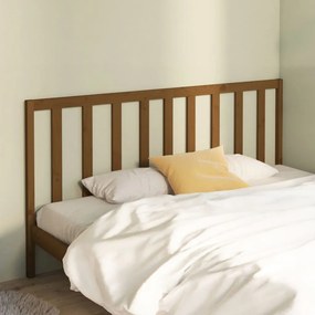 Testiera Per Letto Ambra 206x4x100 Cm İn Legno Massello Di Pino /