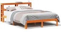 Letto senza Materasso Marrone Cera 120x190 cm in Legno di Pino 3306059