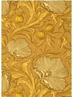 Little Greene Carta da parati Poppy Trail - Yellow Pink