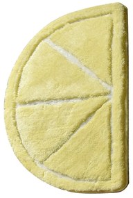 Tappetino da bagno giallo 100x60 cm Limon - Foutastic