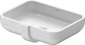 Lavabo 520x385 da Incasso Sottopiano Senza Foro con troppopieno Happy D2 0457480000 Duravit