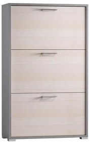 Scarpiera 3 ante L 65 x H 112 x P 18 cm 9 paia, larice
