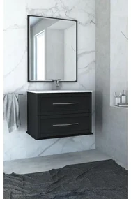 Specchio con illuminazione integrata bagno rettangolare Tiffany BADEN HAUS L 73 x H 90 x P 4 cm grigio / argento