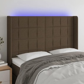 Testiera A Led Marronescuro147x16x118/128cm İntessuto /