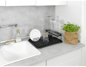 WENKO 54798100 - Scolapiatti AMY 42,5x31,5 cm nero