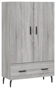 Credenza grigio sonoma 69,5x31x115 cm in legno multistrato