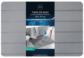 Tappetino per il bagno grigio 50x70 cm Baline – douceur d'intérieur