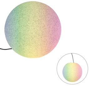 Lampada da esterno intelligente grigia 45 cm IP65 con LED - Nura