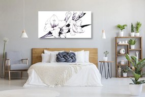 Quadro su tela – Illustrazione di gladioli in fiore