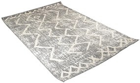 Tappeto berbero con motivi a rilievo grigio e beige 160 x 230 cm PALEO