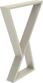 Gamba per mobili irregolare STEELMI Federica in acciaio cromo opaco L 58 x P 8 x H 71 cm