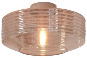 Lampada da soffitto marrone con paralume in vetro ø 35 cm Verona - it's about RoMi