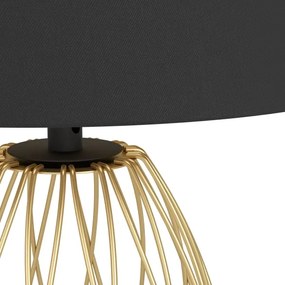 Eglo 390039 - Lampada da tavolo JAZMINIA 1xE27/40W/230V nero/oro
