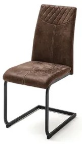 Set di 4 sedie da pranzo VIVIEN, marrone