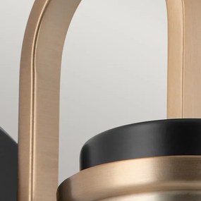 Kichler KL-FARUM1-BK - LED Lampada da bagno FARUM 1xG9/3W/230V nero/ottone