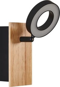 Eglo 901202 - Faretto da parete LED RIELVES LED/4,2W/230V nero/marrone