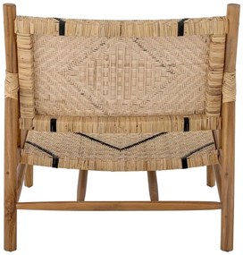 Poltrona con intreccio in colore naturale Lennox - Bloomingville