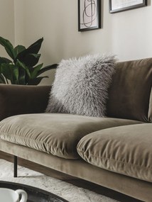 benuta Nest Copricuscino Oscar Grigio 45x45 cm - Tappeto design moderno soggiorno