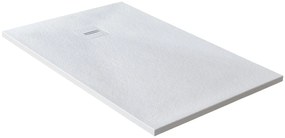 Piatto doccia MOLDCOM COMPOSITES in resina Cosmos Stone bianco L 70 x L 120 x H 4 cm opaco