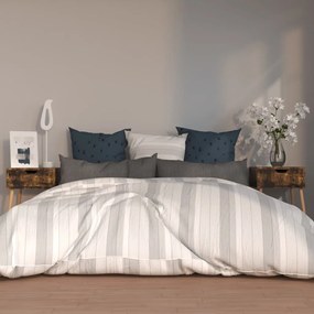 Comodini 2 Pz Rovere Fumo 40x40x56 Cm İn Legno Multistrato /