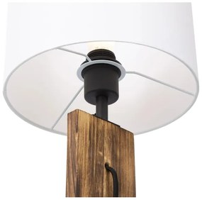 Lampada da tavolo PINUS 1xE27/40W/230V bianco/legno