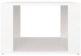 Comodino Bianco 57x55x36 cm in Legno Multistrato