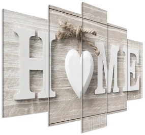 Quadro Love Sanctuary (5 Parts) Wide  Colore Bianco, Dimensioni e Misure 225x100