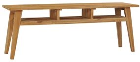 Mobile Porta Tv 120x35x45 Cm İn Legno Massello Di Teak /