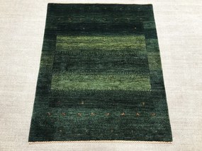 Loribaft Tappeto 120 x 140 Verde (Iran) Annodato A Mano