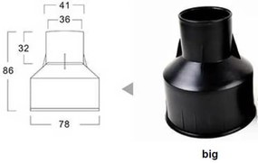 Cassaforma incasso "Big" per faretti segnapasso serie Professional