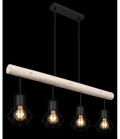 Globo 54017-4H3 - Lampadario a sospensione con filo PRISKA 4xE27/40W/230V