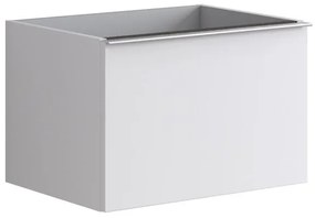 Mobile da bagno sospeso sotto lavabo L 60 x H 40 x P 45.5 cm bianco laccato opaco, 1 cassetto Pixel plain
