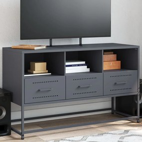 Mobile Tv Antracite 100,5x39x60,5 Cm İn Acciaio /