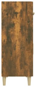 Credenza rovere fumo 69,5x34x89 cm in legno multistrato