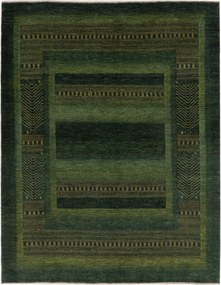 Loribaft Tappeto 240x180 Verde (Iran) Annodato A Mano