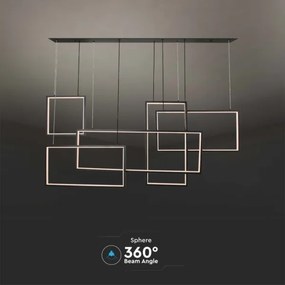 Lampadario a sospensione con filo LED dimmerabile LED/45W/230V 3000K nero