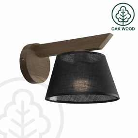 Brilagi - Lampada da parete LED ANTHONY 1xE14/40W/230V noce nero