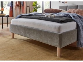 Letto singolo imbottito grigio rete non inclusa 120x200 cm Joker – Meise Möbel