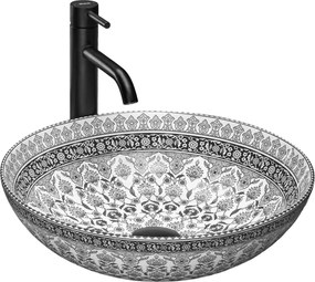 Lavabo da appoggio Rea Arte dark grey